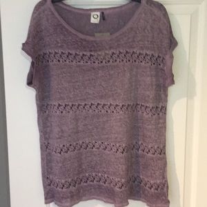 Anthropologie Violet Akemi+Kin cap sleeve shirt